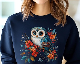 Christmas Owl Sweatshirt,Cute Owl Sweater,Owl Lover Christmas Gift,Nature Lover Gift,Owl Lover Tee,Gift For Owl Collector,Gift For Owl Lover