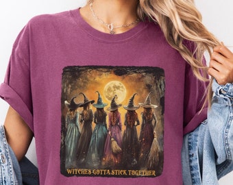 Vintage Halloween Witch Shirt,Witchy Shirt,Spooky Witch Shirt,Halloween Gift For Her,Witch Gift,Comfort Colors Gift For Witch,Femininist Tee