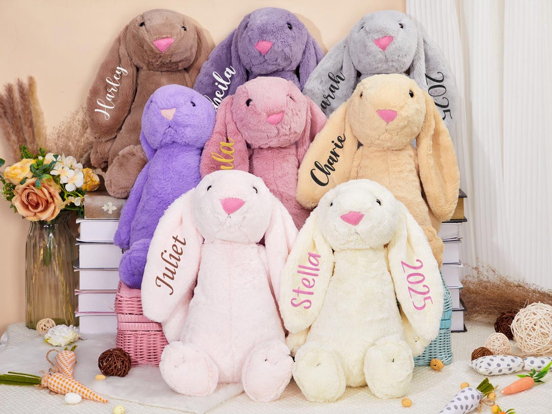 Hoppy Easter - Family Personalized Custom Easter Bunny Plush - Easter Gift For Family Members main image 0