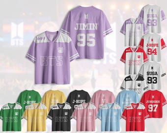 Custom Bangtan 2026 World Tour Football Jersey,Personalized BTS World Tour Jersey, Kpop Merch Gift for ARMY Outfit For Football Fan Concert