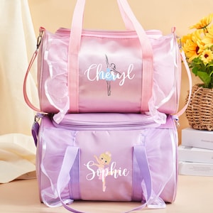 Ballerina Tasche kleine Reisetasche Tanztasche Mädchen junge Ballerina Geburtstagsgeschenk Tanztasche Balletttasche für Mädchen personalisiertes Geschenk Mädchen Tanz