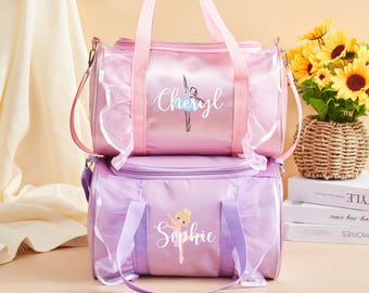 Ballerina Bag Small Duffle bag dance bag girls young ballerina birthday  gift dance bag ballet bag for girls personalized gift girl dance