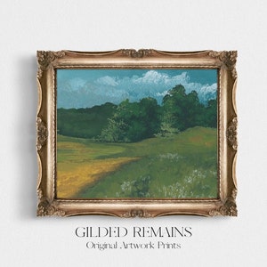 A Meadow⎮Gouache Painting⎮DIGITALE DOWNLOAD AFDRUKBAAR