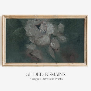 Samsung Frame TV Art | Original Painting | Vintage Florals DIGITAL Painting Farmhouse | Vintage Decor