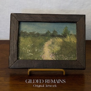 Original gouache painting- Field of Flowers - Flowers - Nature Art - Floral Painting - Botanical art- Housewarming