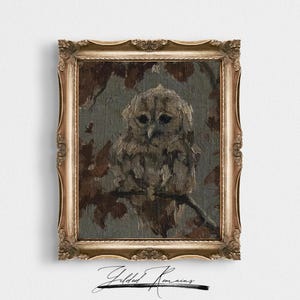 The Owl Painting ⎮ DIGITAL DOWNLOAD PRINTABLE