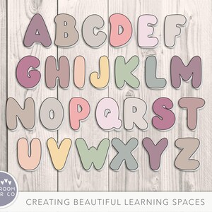 DOTTY Boho Display Lettering, Custom Classroom Display, Modern Boho Classroom Decor, Calm Neutral Class Decor, Spotty Class Decor image 4