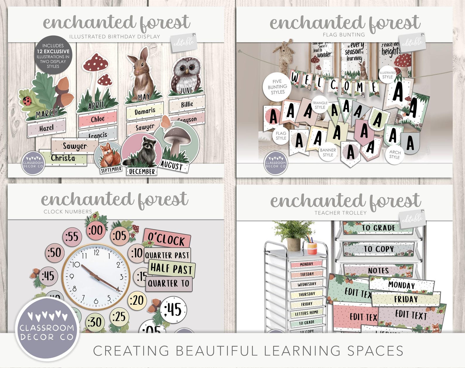 Enchanted Forest Complete Classroom Display Bundle | Magical Woodland ...