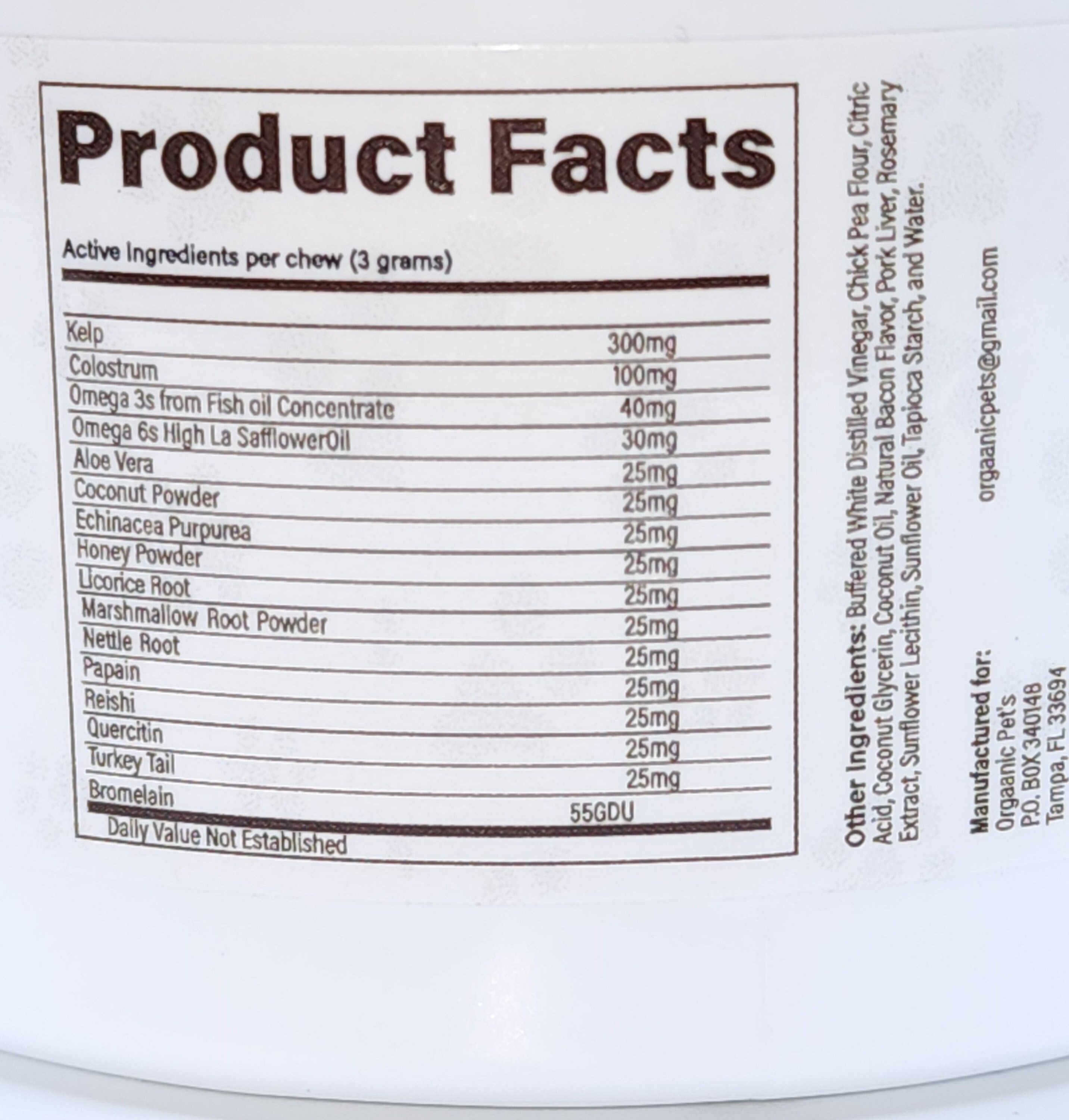 Dog Allergy Supplement Natural Dog Treats Allergy Relief for Etsy