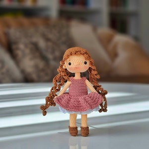 Vintage doll Mini Amigurumi Doll            Miniature, Amigurumi Doll, Crochet Doll, Organic Doll, Handmade