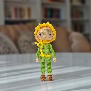 The Little Prince Mini Amigurumi Doll            Miniature, character, Amigurumi Doll, Crochet Doll, Organic Doll, Handmade