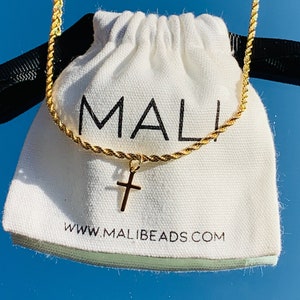 18K Baby Cross Necklace rope Chain With Cross toddler Boy Necklace kids Rope Necklace baby Boy Necklace newborn Gift simple Cross Necklace Etsy