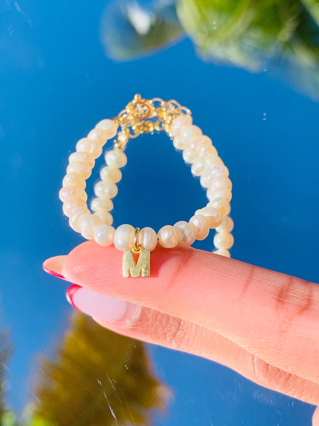 Mini Initial Bracelet for Toddler Girl, Personalized Baby ID Bracelet