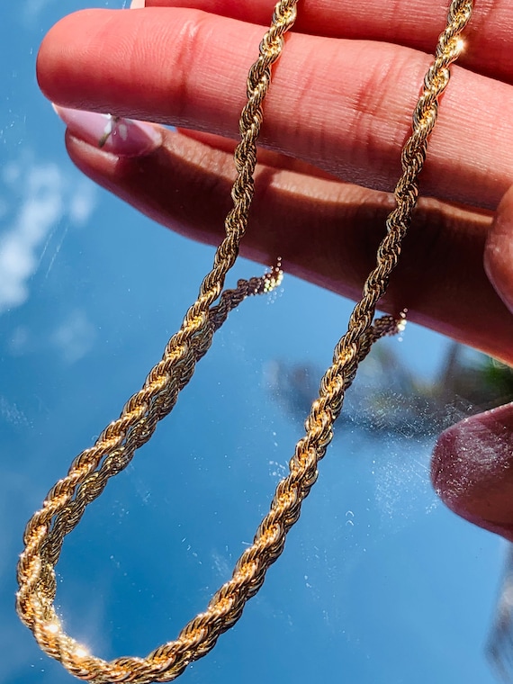 4mm Diamond Cut Rope Chain, 14k Yellow Gold, Proclamation Jewelry