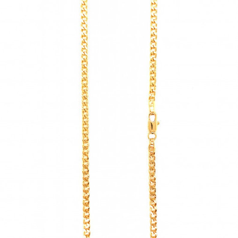 18K Toddler Boy Cross Necklacefigaro Chain With Crosskids Etsy