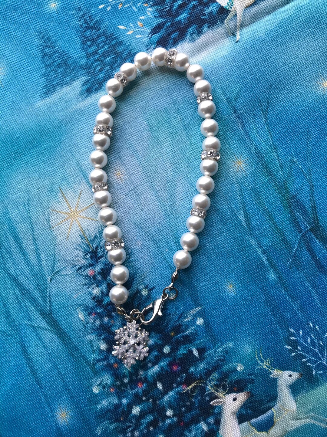 Snowy Night Winter Bracelet - Etsy