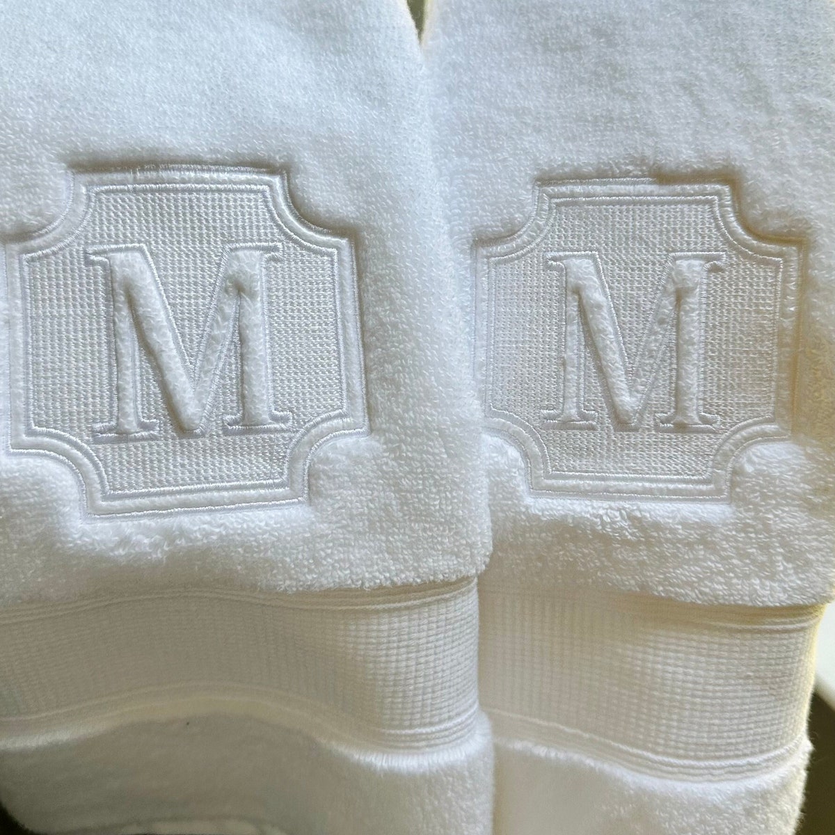Hand Towel: Monogram Embroidered Hand Towel Egyptian Cotton Embroidered Towel Embroidered Hand Towel - Etsy
