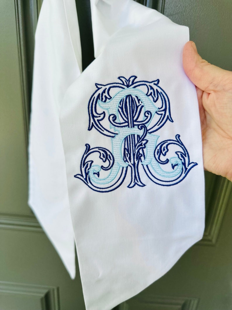 Wreath Sash | Embroidery Sash | Door Hanger | Embroidered Decor | Housewarming Gift | House Decor | Personalized Wreath Sash