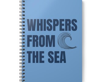 Wild swimming gift for her, cold water sea swimming gift, cold water therapy, outdoor swimming gift, sea swimming lover spiral notebook