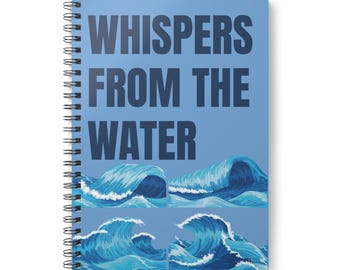 Wild swimming gift for her, cold water sea swimming gift, cold water therapy, outdoor swimming gift, sea swimming lover spiral notebook
