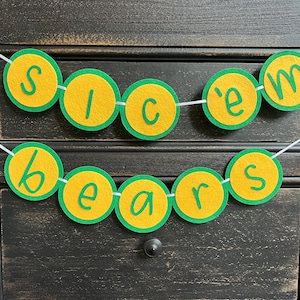 Baylor University Sic ‘Em Bears Baylor Bound Banner