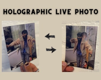 Holographic Live Photo  / Personalised Gift Picture/ Lenticular 3D Photo /  Express Shipping!