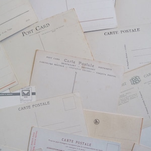 20 unused original vintage postcards from 1900 to 1960 for scrapbooking, wedding guestbooks, sending, arts crafts, gifting, junk journals