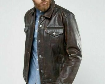 leather jacket levis