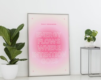 Manifesting Intentions: Energy Flows Where Intention Goes Poster