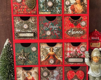 Vintage Angel Style 12-Day Advent Calendar: Christmas Decoration Family Heirloom
