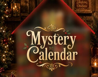 Mystery Advent Calendar Handmade Holiday Wooden Box With Drawers House Xmas Countdown