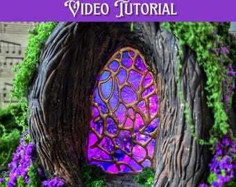 Magic Fairy Light Effect, Video Tutorial, Fairy House Windows, Fantasy DIY Lesson, English Subtitles