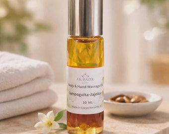 Sampaguita Jasmine Jojoba Oil Roll-On Massage Oil (10 ML)