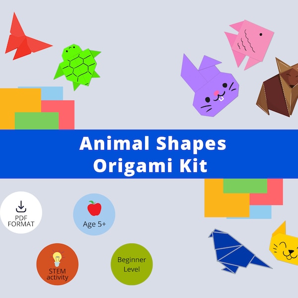 Animal Shapes Origami Kit