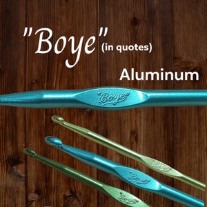 1950s &quot;Boye&quot; USA Aluminum Crochet Hooks ~ Vintage Pre-Loved Excellent Condition & Sanitized!