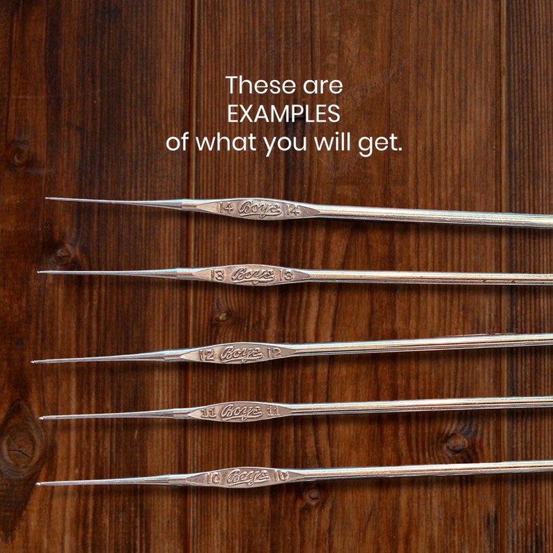 1925 WWII Boye Crochet Hook Vintage Preloved Antique made in the Usa Small Font Sanitized Etsy