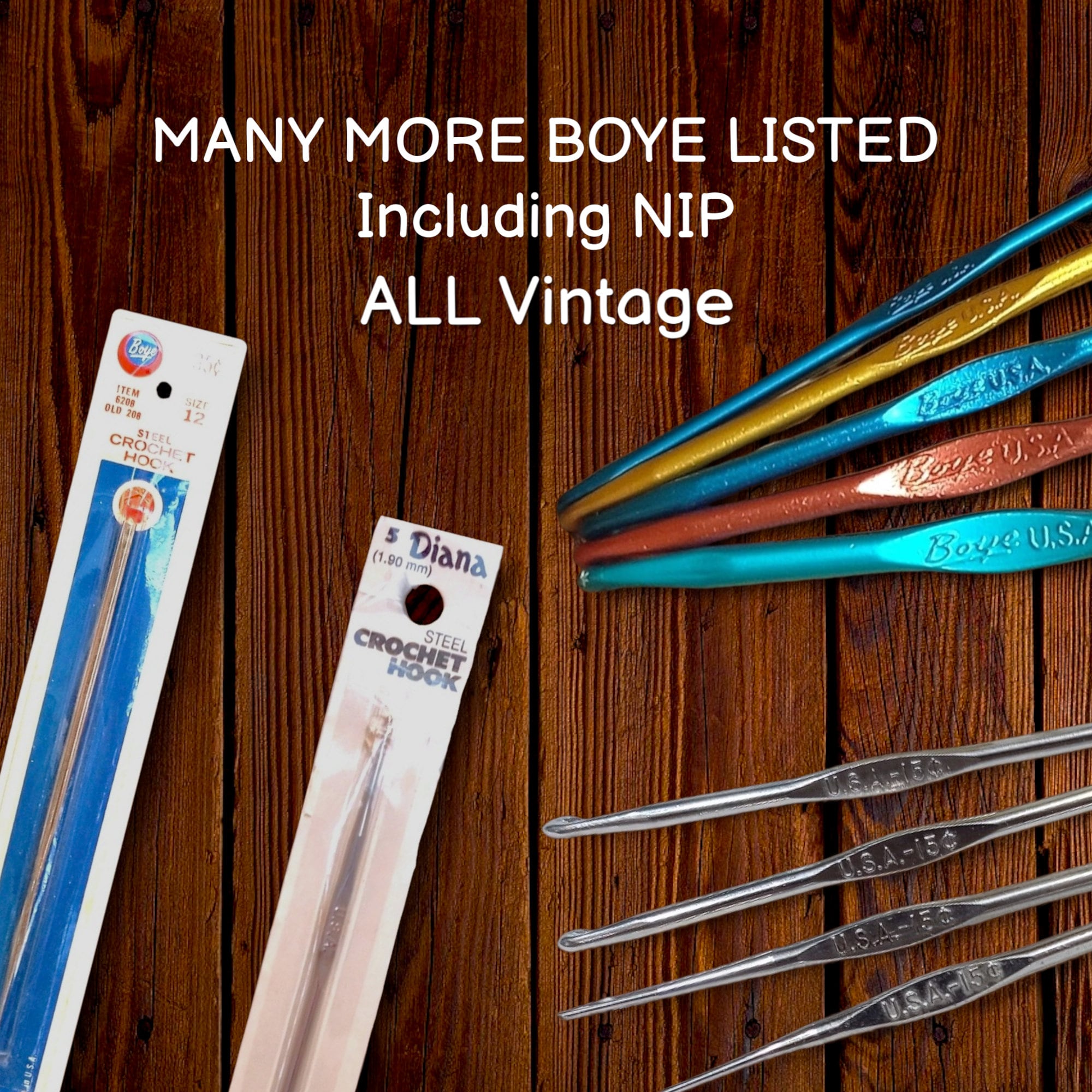 1925 WWII Boye Crochet Hook Vintage Preloved Antique made in the Usa