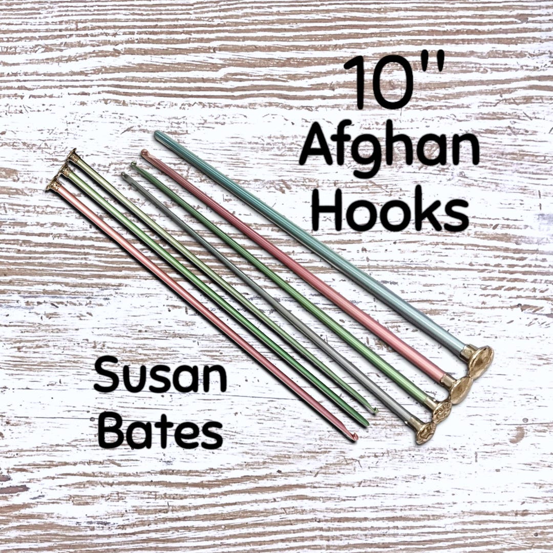 Uncinetto Susan Bates Silvalume – 5,5 Mm (Dimensione USA I-9) – 25 Cm – Alluminio Anodizzato – Per Punto Afgano E Tunisino - 2