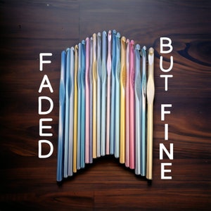 Vintage "Faded But Fine" USA In-Line SILVALUME Bates Häkelnadeln: Susan, Marcia Lynn & Zephr. Mehr geliebt aber trotzdem nutzbar! Sanitisiert!
