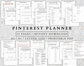 Pinterest Planner Printable: Marketing Strategy & Branding (PDF)