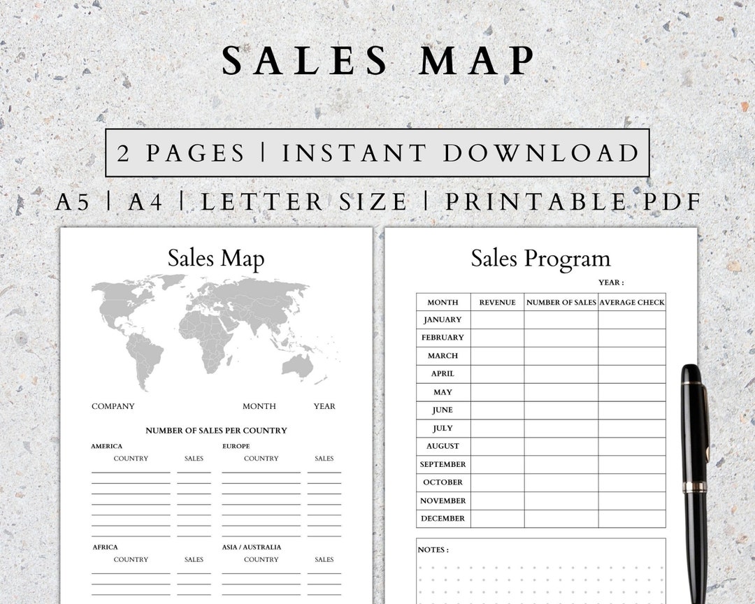 Sales Map Printable Etsy Business - Il 1080xN.4845306149 S5v8 