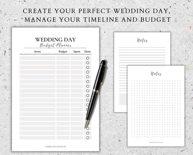 Premium Wedding Planner Printable Digital Wedding Planner Kit Wedding ...