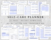 Self-Care Planner Printable: Wellness, Mental Health (PDF)