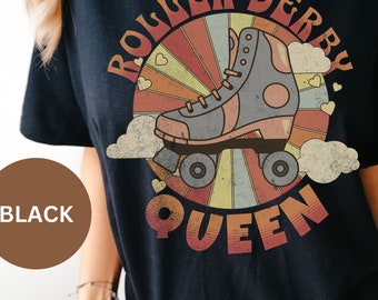 DERBY QUEEN SHIRT, Roller Derby Girl Gift, Derby Mom, Roller Skating, Matching Team Tees, Roller Girls, Roller Derby League, Roller Skate