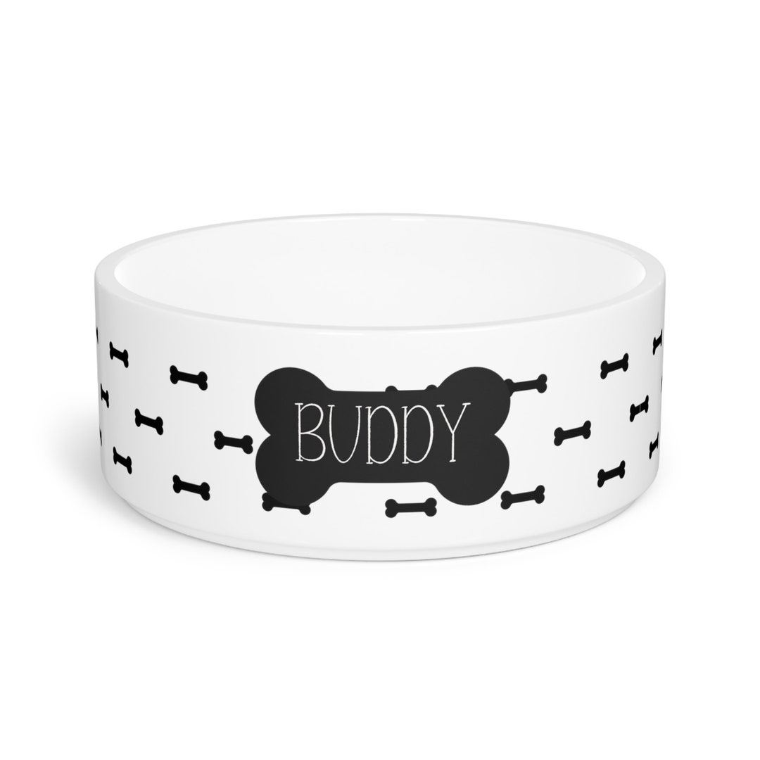 Personalized Dog Bowl, Custom Ceramic Pet Bowl With Personalized Pet's