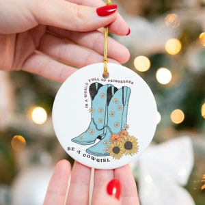 Cowgirl boots Ornament, COWBOY BOOTS, WESTERN lover gift, Western design, Western ornament,Western Christmas,Retro cowgirl, cowgirl Keepsake