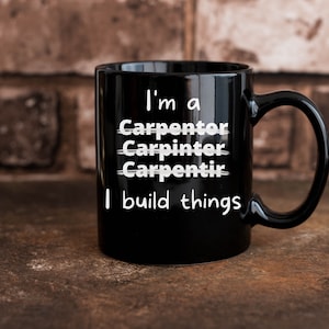 Large mug for CARPENTERS Gift for father Dad life gift, funny tradesmen gift, Handyman gift, Gift for him, handyman mug, Carpenter xmas mug