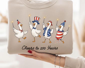 Red White and Honk Shirt, Funny Goose 250th Birthday of America Shirt, Patriotic Goose Tee, USA 1776 2026 Fourth of July Shirt