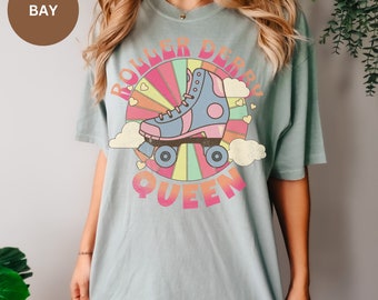 DERBY QUEEN SHIRT, Roller Derby Girl Gift, Derby Mom, Roller Skating, Matching Team Tees, Roller Girls, Roller Derby League, Roller Skate