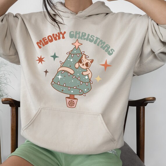 Cat hotsell christmas hoodie
